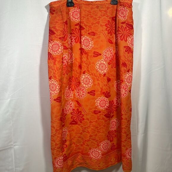 K studio orange wrap skirt - Picture 5 of 9